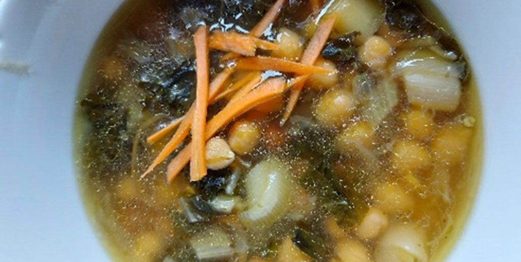 garbanzos con alga kombu